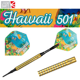 Legend Darts Soft Darts Wayne Mardle Hawaii 501 - Gold 90% Tungsten Softtip Darts Softdart 2021