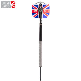 Legend Darts Steel Darts Eric Bristow Cocked Finger R1 Silber 90% Tungsten Steeltip Darts Steeldart 22 g
