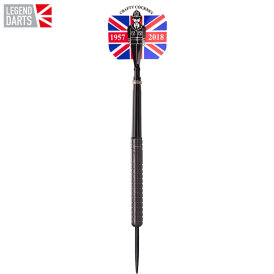 Legend Darts Steel Darts Eric Bristow Cocked Finger R1 Black 90% Tungsten Steeltip Darts Steeldart 22 g