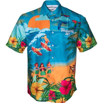 Legend Darts Official Wayne Mardle Dartshirt Hawaii 501 Matchshirt Dart Shirt Trikot Design 2021 Größe XL