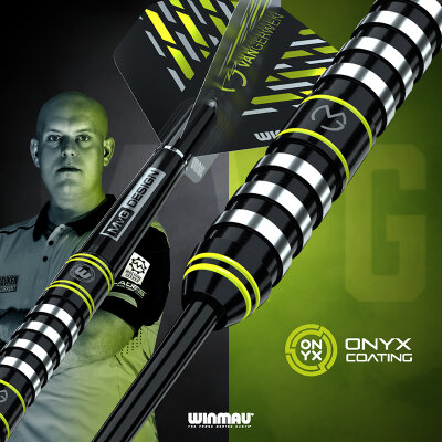 Winmau Steel Darts MvG Michael van Gerwen Assault 90% Tungsten Steeltip Dart Steeldart 23 g