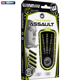 Winmau Steel Darts MvG Michael van Gerwen Assault 90% Tungsten Steeltip Dart Steeldart 23 g
