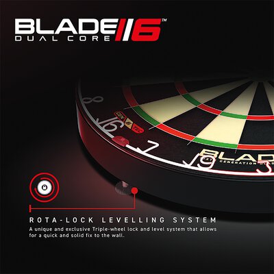 Winmau Blade 6 Dual Core Dartscheibe Bristle Dart Board Dartboard Turnierboard