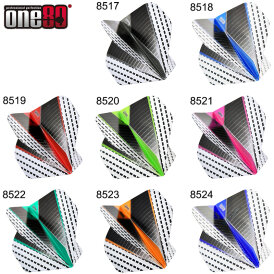 one80 Dart Daze Grafik Dart Flight Dartflights mit one80 Logo Aqua