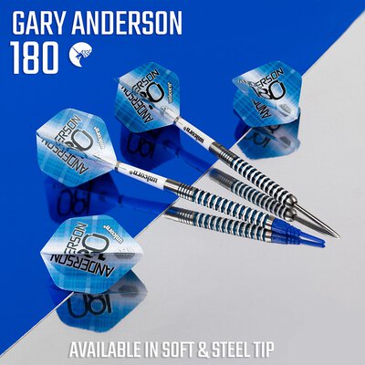 Unicorn Soft Darts Gary Anderson 180 Special Edition 90% Tungsten Softtip Darts Softdart 21 g