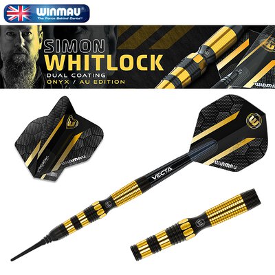 Winmau Soft Darts Simon Whitlock Spezial Special Edition Gold Softtip Dart Softdart 90% Tungsten 20 g