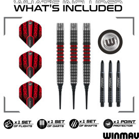 Winmau Soft Darts Joe Cullen 90% Tungsten Softtip Dart Softdart 20 g