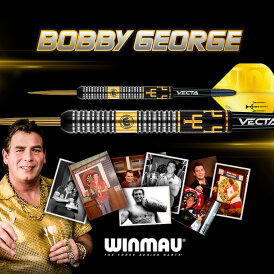 Winmau Steel Darts Bobby George Gold 90% Tungsten Steeltip Dart Steeldart 24 g