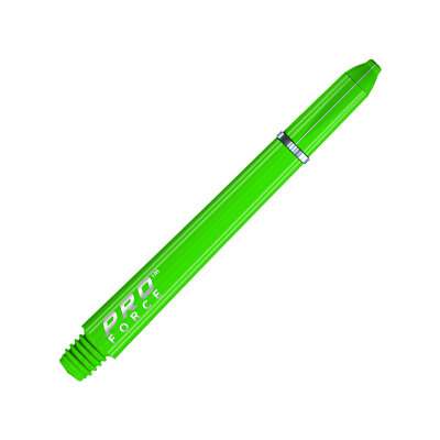 Winmau Pro-Force Dart Shaft Dartshaft mit Edelstahl Ring 2021 M Mittel Grün