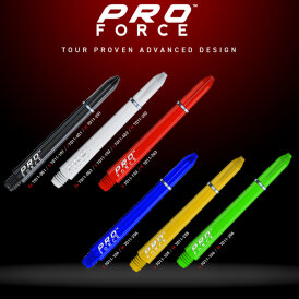 Winmau Pro-Force Dart Shaft Dartshaft mit Edelstahl Ring 2021 S Kurz Weiß