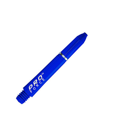 Winmau Pro-Force Dart Shaft Dartshaft mit Edelstahl Ring 2021 S Kurz Blau