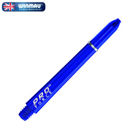 Winmau Pro-Force Dart Shaft Dartshaft mit Edelstahl Ring 2021 S Kurz Blau