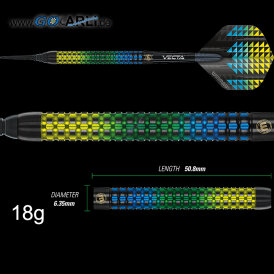 Winmau Soft Darts Firestorm 90% Tungsten Softtip Dart Softdart 20 g