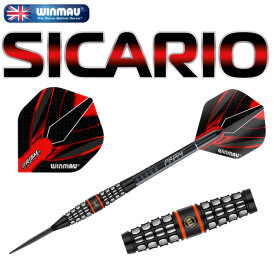 Winmau Steel Darts Sicario 90% Tungsten Steeltip Dart Steeldart 21 g
