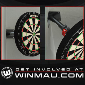 Winmau Edge Telescopic Corner Bracket Dartboard Teleskop Eck-Befestigung