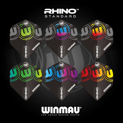 Winmau Rhino Standard Dart Flight Dartflight Designs 2021 Design 1