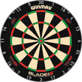 Winmau Blade 6 Triple Core Bristle Dartboard Turnierboard Dartscheibe und Surround Rot