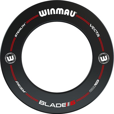 Winmau Blade 6 Triple Core Bristle Dartboard Turnierboard Dartscheibe und Surround Pro-Line Blade 6