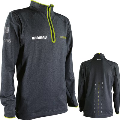 Winmau Darts MvG Michael van Gerwen Pro-Line Alpine Top Pullover Player Shirt Langarm Dart Shirt Trikot Design 2021 Gre S