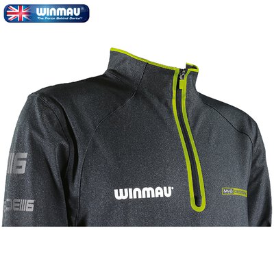 Winmau Darts MvG Michael van Gerwen Pro-Line Alpine Top Pullover Player Shirt Langarm Dart Shirt Trikot Design 2021 Gre S