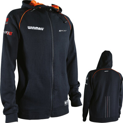 Winmau Darts Pro-Line Hoodie Blade 6 Langarm Kapuzen Pullover Dart Shirt Trikot Größe XL