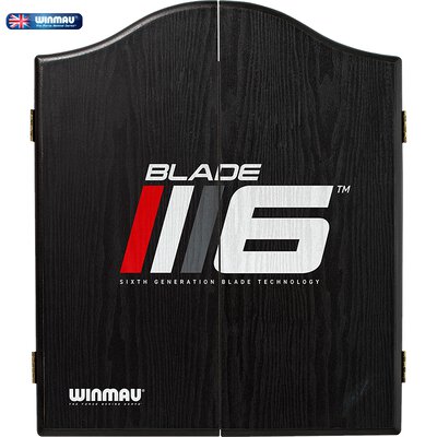 Winmau Blade 6 Design Dartboard Cabinet Dartschrank Holz für Dartscheibe