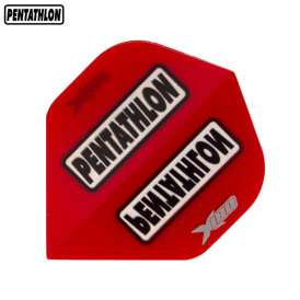 Pentathlon Dart Flight HD180 Standard Transparent Window Rot transparent