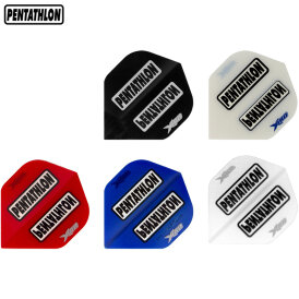 Pentathlon Dart Flight HD180 Standard Transparent Window 10 Stück 3er Sätze Blau transparent