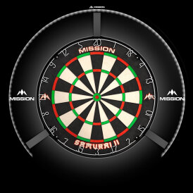 Mission Dart Torus 270 Light Sandgestrahlt Schwarz Dartboard Light Dartboardbeleuchtung Dartscheiben Licht