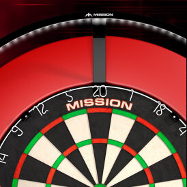 Mission Dart Torus 270 Light Sandgestrahlt Schwarz Dartboard Light Dartboardbeleuchtung Dartscheiben Licht