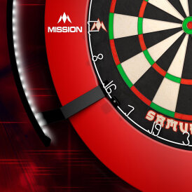 Mission Dart Torus 270 Light Sandgestrahlt Schwarz Dartboard Light Dartboardbeleuchtung Dartscheiben Licht