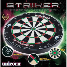Unicorn Bristle Board Striker Dartboard Dartscheibe Steeldart Verpackung beschädigt!