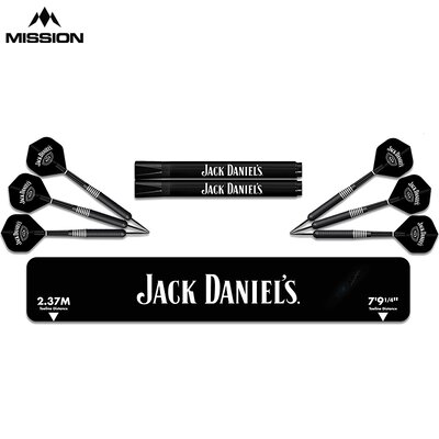 Mission Dart JACK DANIELS Home Darts Centre Dartboard Cabinet Deluxe Quality Spielfertig