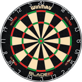 Winmau Blade 6 Dual Core Dartboard Turnierboard Dartscheiben Set mit 2 Dart Sets Spielfertig