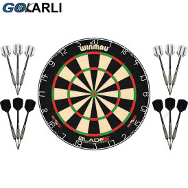 Winmau Blade 6 Dartboard Turnierboard Dartscheiben Set mit 4 Dart Sets Spielfertig