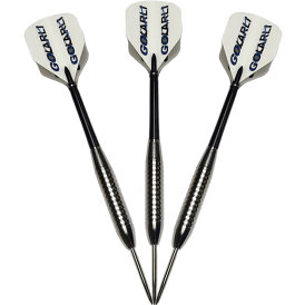 GOKarli Steel Darts Eco Line Brass Silber Steeltip Darts Steeldart Ringed Grip Flight GOKarli