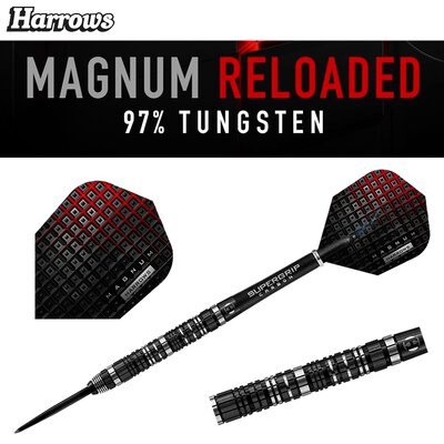 Harrows Steel Darts Magnum Reloaded 97% Tungsten Steeltip Dart Steeldart 23 g