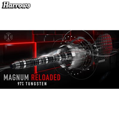 Harrows Steel Darts Magnum Reloaded 97% Tungsten Steeltip Dart Steeldart 26 g