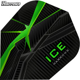 Harrows Dart ICE Recut Dart Flight speziell laminiert Design 2021 Grün