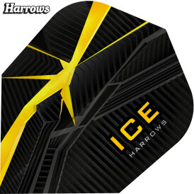 Harrows Dart ICE Recut Dart Flight speziell laminiert Design 2021 Gelb