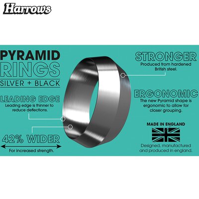 Harrows Pyramid Rings Shaft Ringe Spare Rings Silber