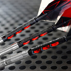 Harrows Dart Carbon ST Shaft Dartshaft mit Pyramid Ring IM Intermediate Rot
