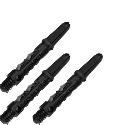 Harrows Dart Carbon ST Shaft Dartshaft mit Pyramid Ring S Kurz Schwarz