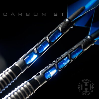 Harrows Dart Carbon ST Shaft Dartshaft mit Pyramid Ring S Kurz Blau