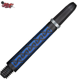 Shot Dart Shafts Koi Carbon mit Federring Helioknot Blau M Mittel