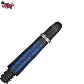 Shot Dart Shafts Koi Carbon mit Federring Helioknot Blau S Kurz