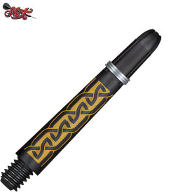 Shot Dart Shafts Koi Carbon mit Federring Helioknot Gold IM Intermediate