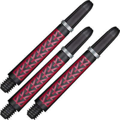 Shot Dart Shafts Koi Carbon mit Federring Pakati Rot M Mittel