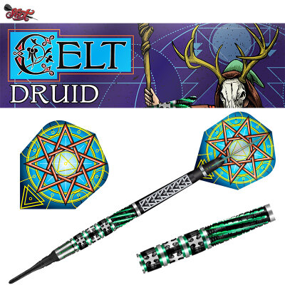 Shot Soft Darts Celt Druid 90% Tungsten Softtip Darts Softdart