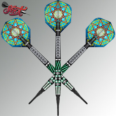 Shot Soft Darts Celt Druid 90% Tungsten Softtip Darts Softdart